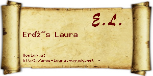 Erős Laura névjegykártya